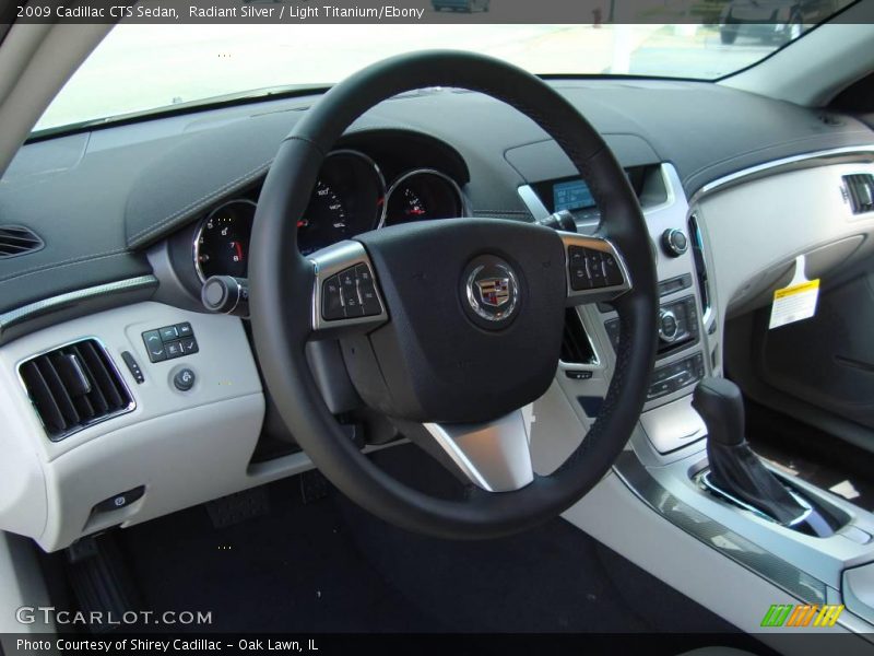 Radiant Silver / Light Titanium/Ebony 2009 Cadillac CTS Sedan
