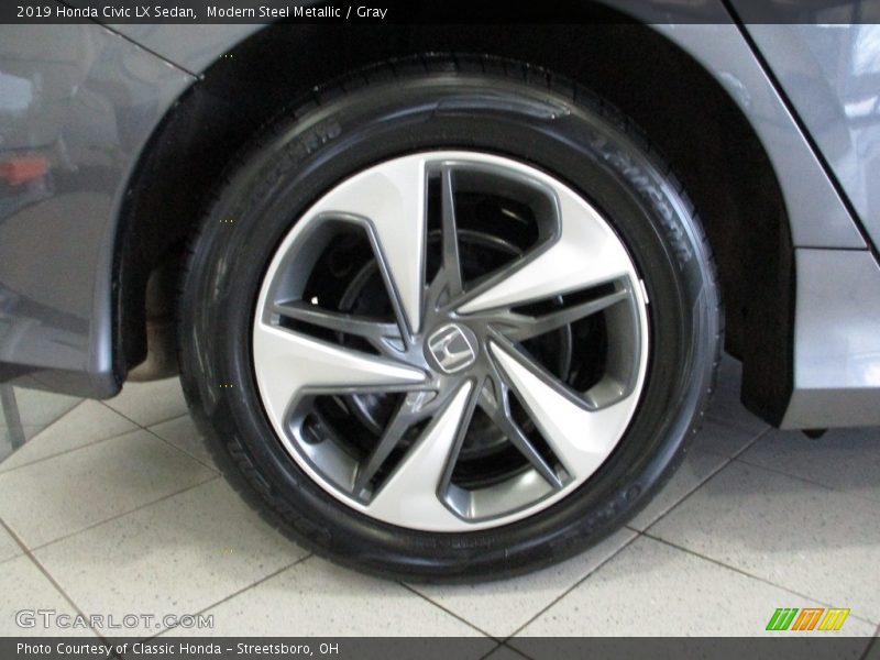Modern Steel Metallic / Gray 2019 Honda Civic LX Sedan