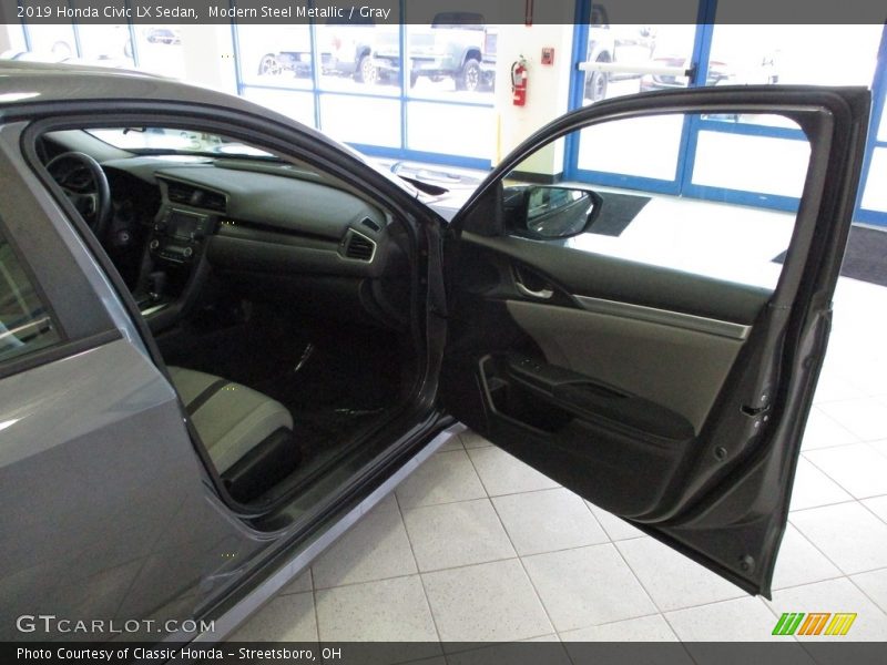 Modern Steel Metallic / Gray 2019 Honda Civic LX Sedan