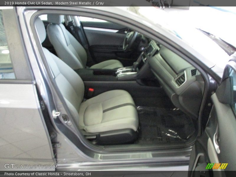 Modern Steel Metallic / Gray 2019 Honda Civic LX Sedan