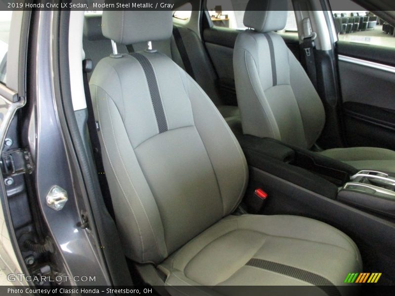 Modern Steel Metallic / Gray 2019 Honda Civic LX Sedan