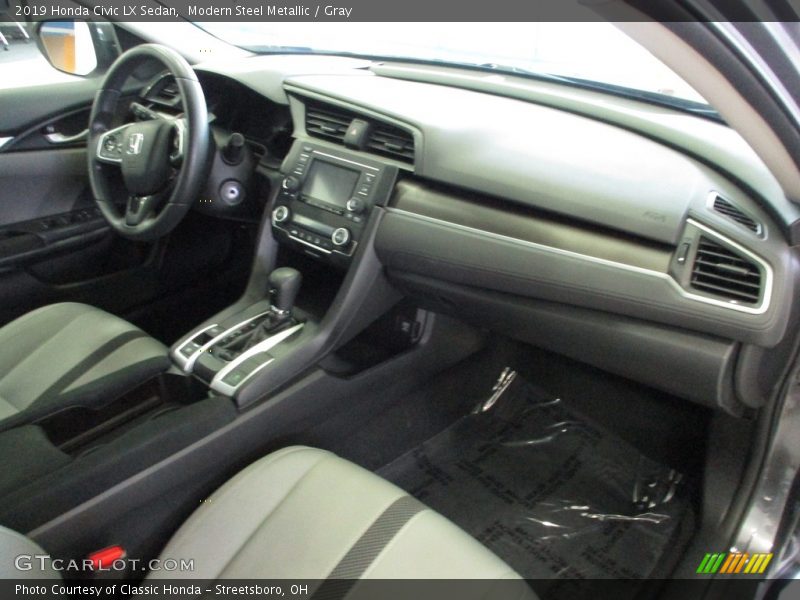Modern Steel Metallic / Gray 2019 Honda Civic LX Sedan