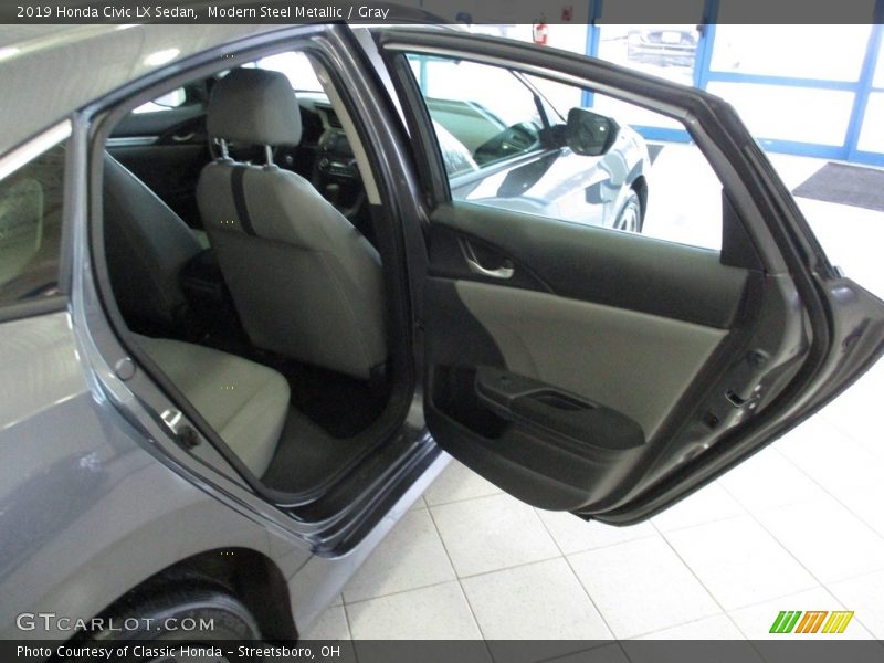 Modern Steel Metallic / Gray 2019 Honda Civic LX Sedan