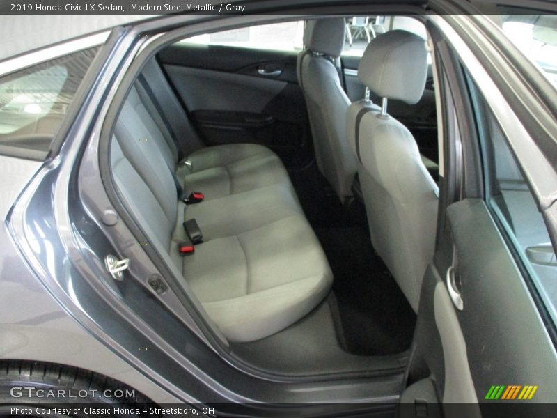 Modern Steel Metallic / Gray 2019 Honda Civic LX Sedan