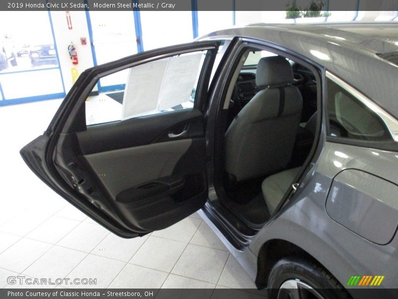 Modern Steel Metallic / Gray 2019 Honda Civic LX Sedan