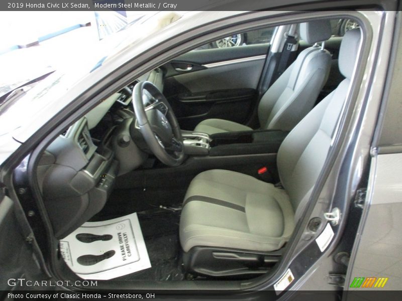 Modern Steel Metallic / Gray 2019 Honda Civic LX Sedan
