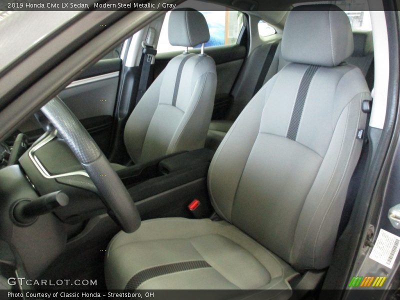 Modern Steel Metallic / Gray 2019 Honda Civic LX Sedan