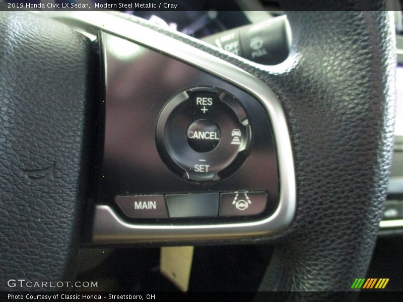 Modern Steel Metallic / Gray 2019 Honda Civic LX Sedan