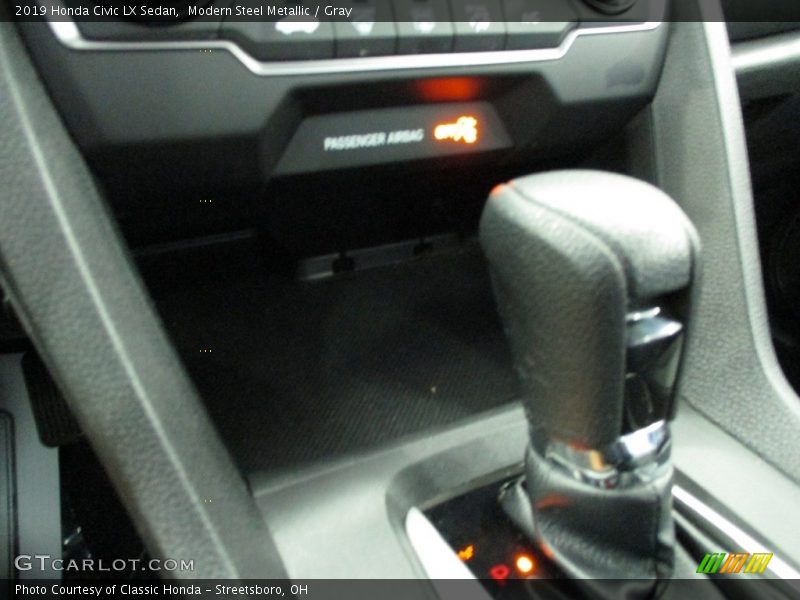 Modern Steel Metallic / Gray 2019 Honda Civic LX Sedan