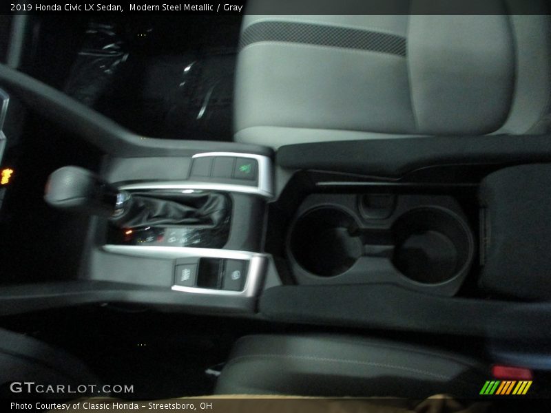 Modern Steel Metallic / Gray 2019 Honda Civic LX Sedan