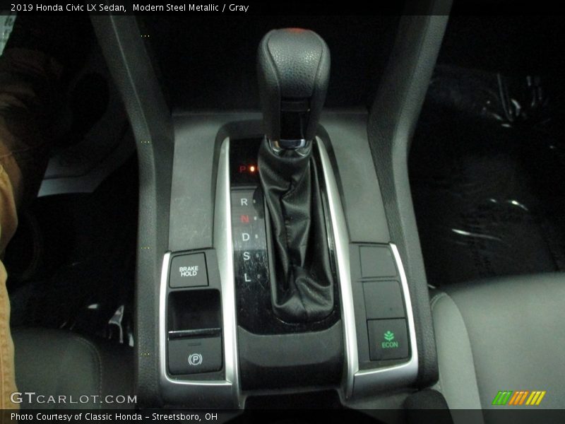 Modern Steel Metallic / Gray 2019 Honda Civic LX Sedan