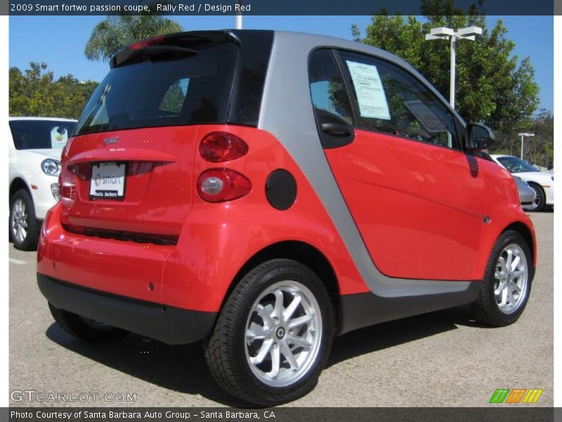 Rally Red / Design Red 2009 Smart fortwo passion coupe