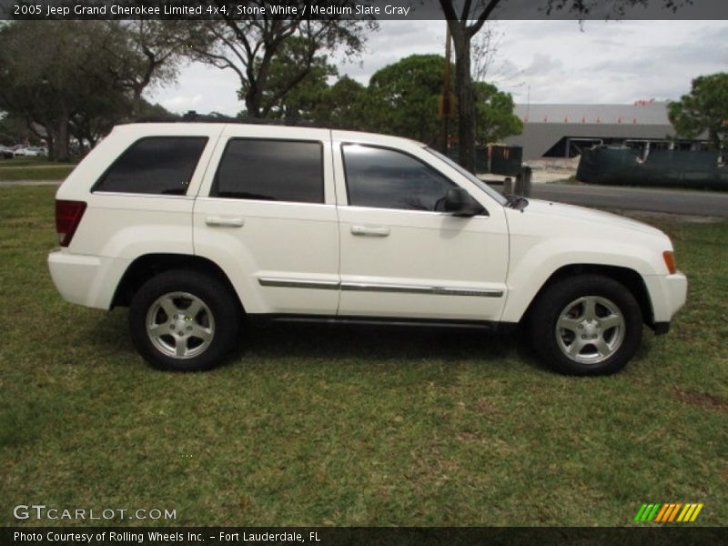 Stone White / Medium Slate Gray 2005 Jeep Grand Cherokee Limited 4x4