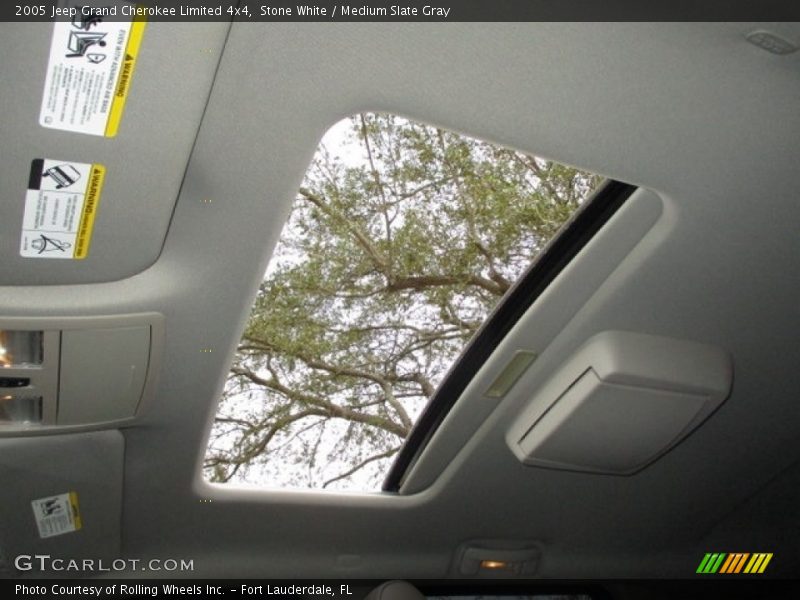 Stone White / Medium Slate Gray 2005 Jeep Grand Cherokee Limited 4x4