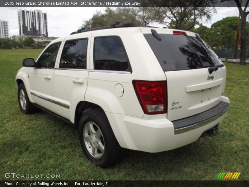 Stone White / Medium Slate Gray 2005 Jeep Grand Cherokee Limited 4x4