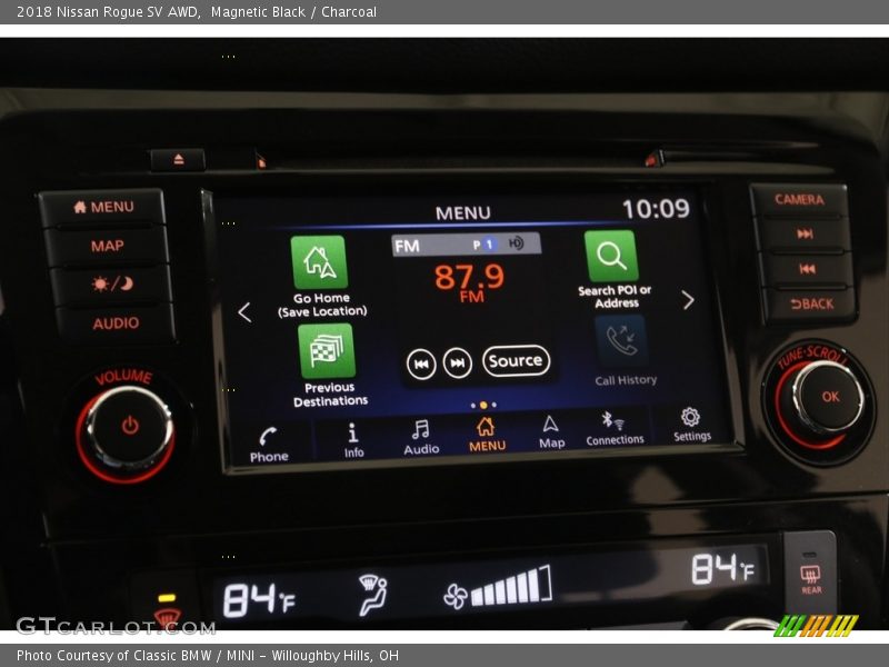 Magnetic Black / Charcoal 2018 Nissan Rogue SV AWD