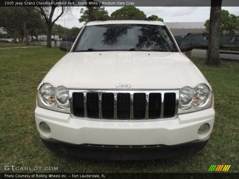 Stone White / Medium Slate Gray 2005 Jeep Grand Cherokee Limited 4x4