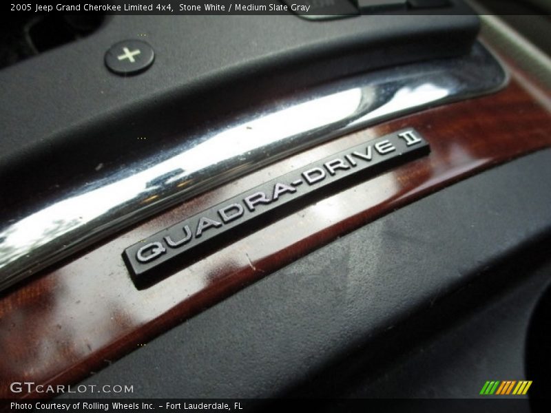 Stone White / Medium Slate Gray 2005 Jeep Grand Cherokee Limited 4x4