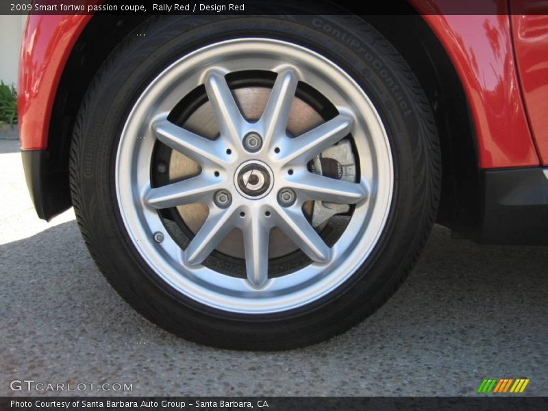 Rally Red / Design Red 2009 Smart fortwo passion coupe