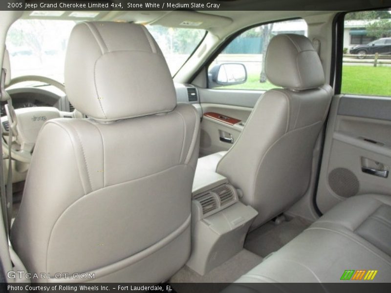 Stone White / Medium Slate Gray 2005 Jeep Grand Cherokee Limited 4x4