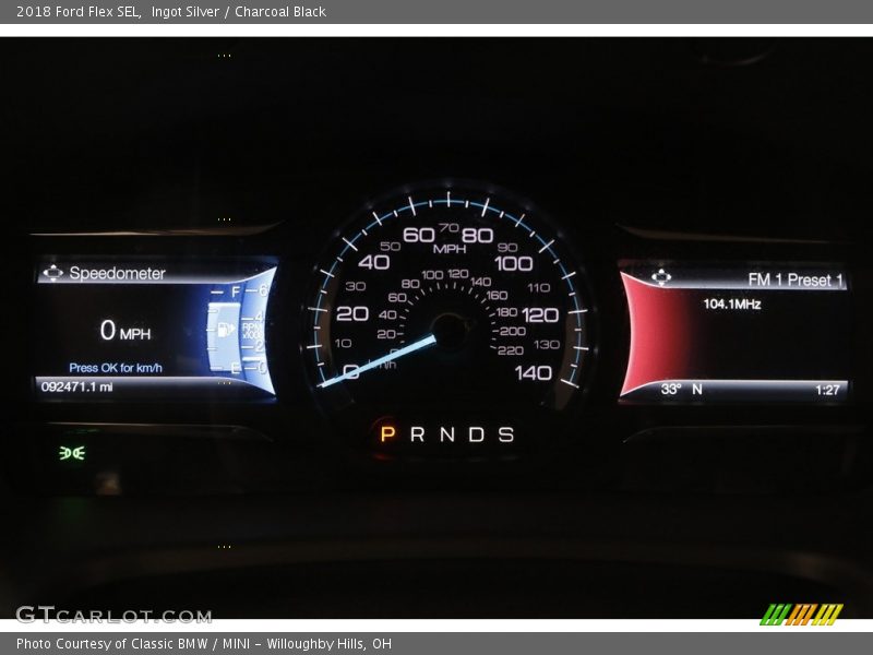 Ingot Silver / Charcoal Black 2018 Ford Flex SEL