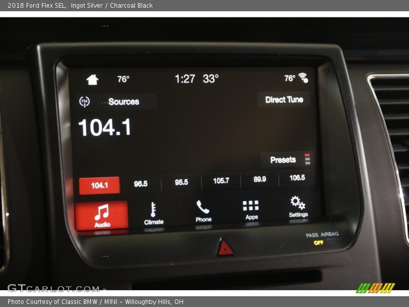 Ingot Silver / Charcoal Black 2018 Ford Flex SEL