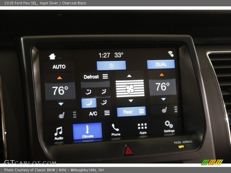 Ingot Silver / Charcoal Black 2018 Ford Flex SEL