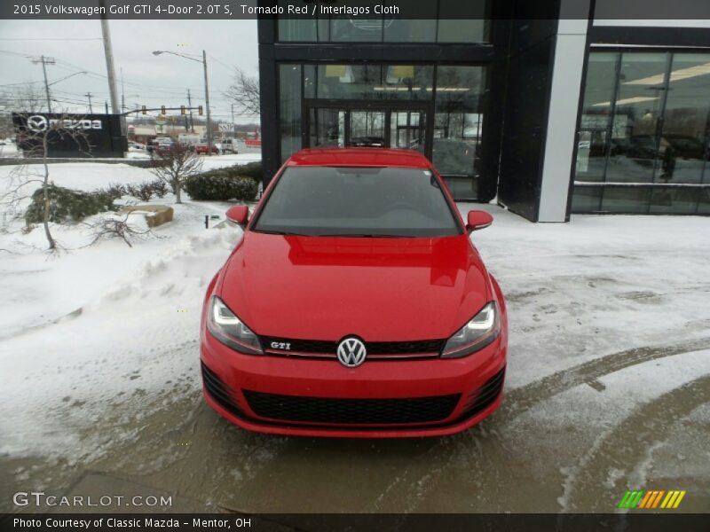 Tornado Red / Interlagos Cloth 2015 Volkswagen Golf GTI 4-Door 2.0T S