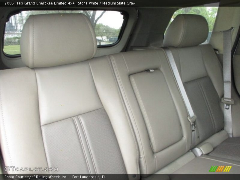 Stone White / Medium Slate Gray 2005 Jeep Grand Cherokee Limited 4x4