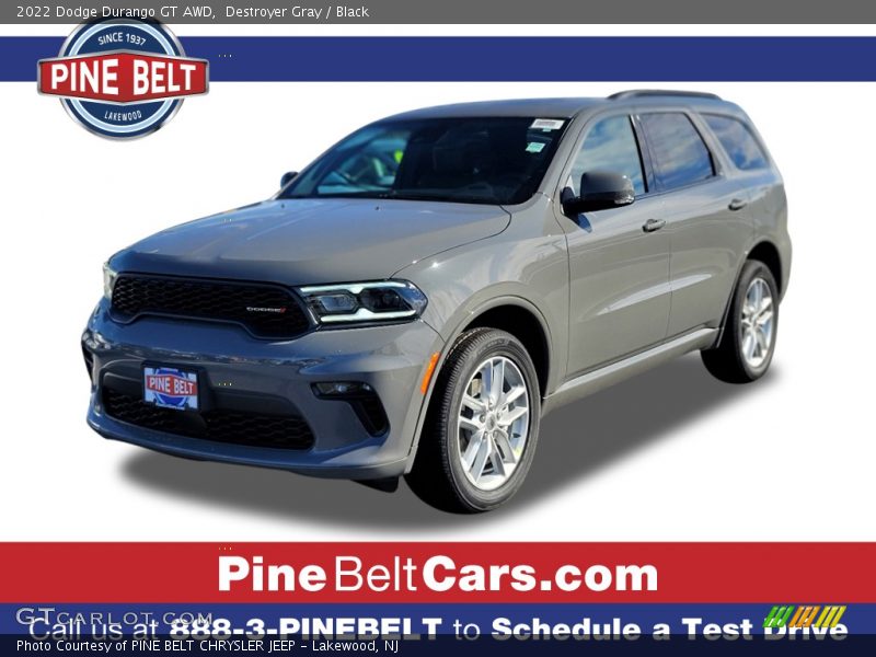 Destroyer Gray / Black 2022 Dodge Durango GT AWD