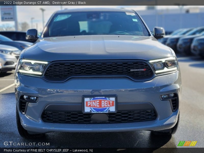 Destroyer Gray / Black 2022 Dodge Durango GT AWD