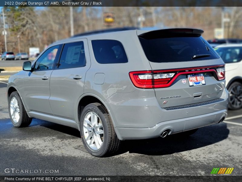 Destroyer Gray / Black 2022 Dodge Durango GT AWD