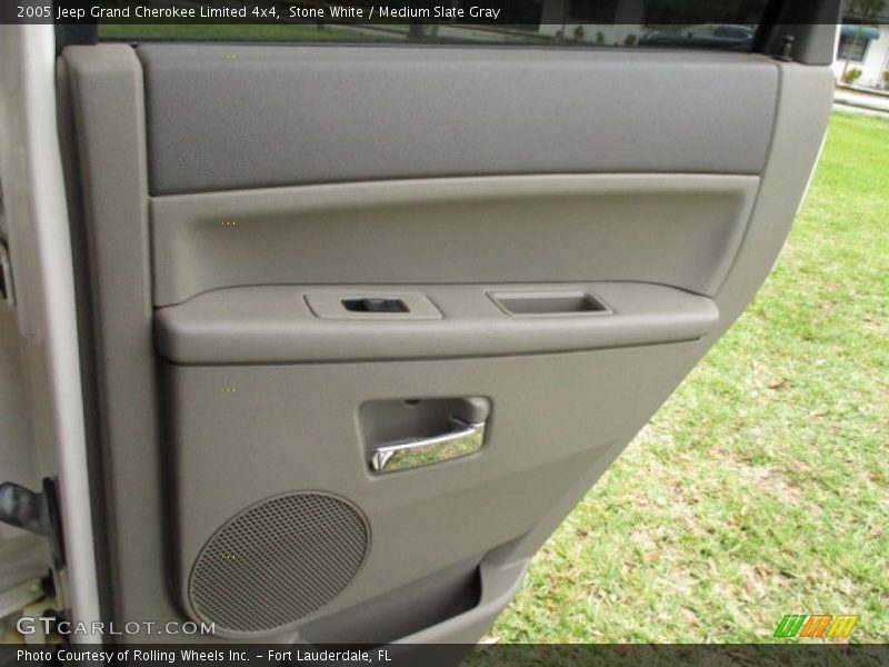 Stone White / Medium Slate Gray 2005 Jeep Grand Cherokee Limited 4x4