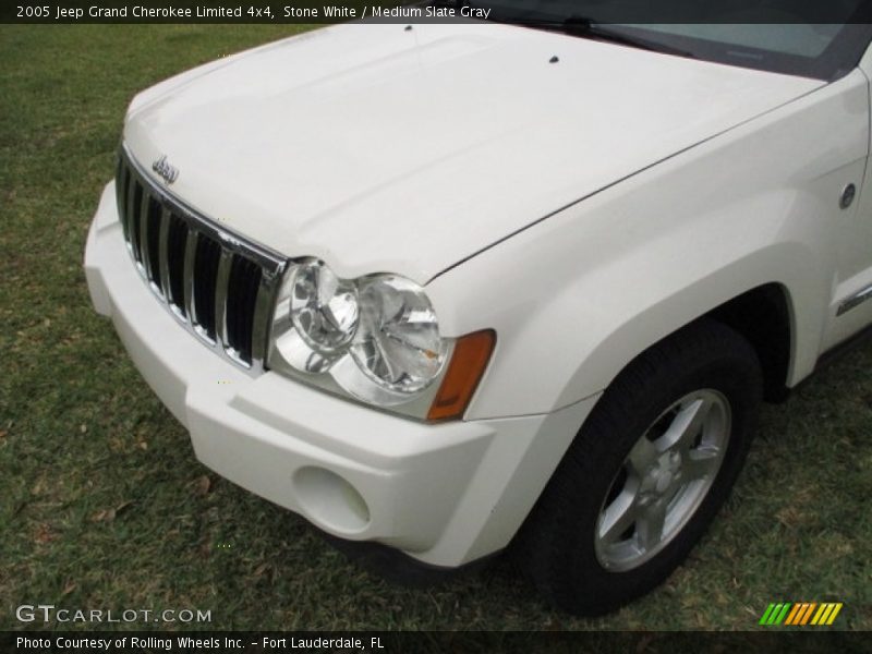 Stone White / Medium Slate Gray 2005 Jeep Grand Cherokee Limited 4x4