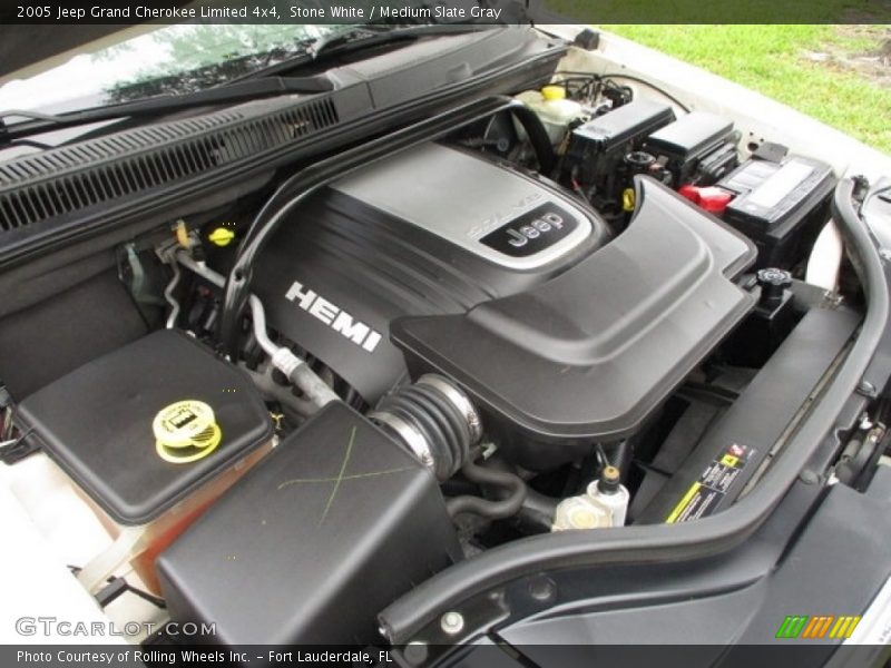 Stone White / Medium Slate Gray 2005 Jeep Grand Cherokee Limited 4x4