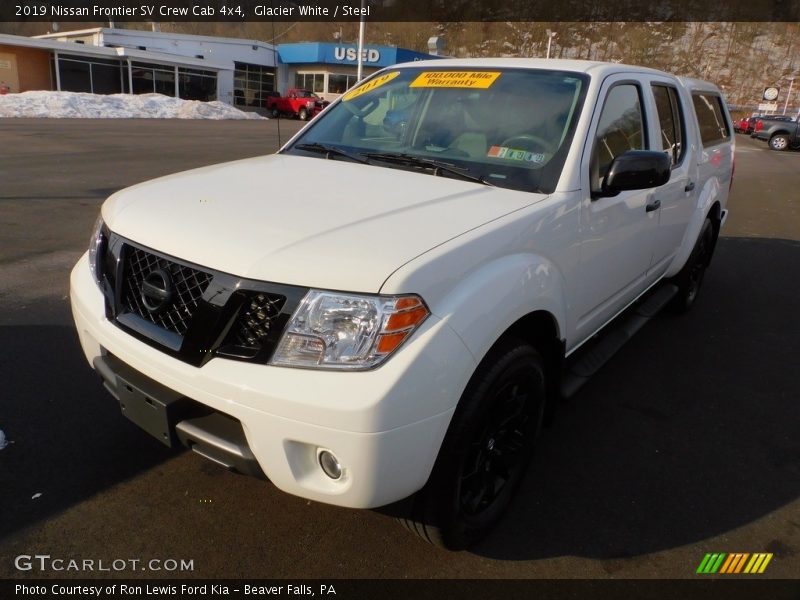 Glacier White / Steel 2019 Nissan Frontier SV Crew Cab 4x4