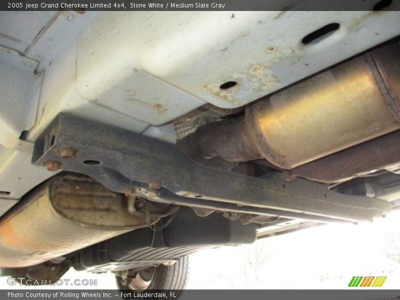 Stone White / Medium Slate Gray 2005 Jeep Grand Cherokee Limited 4x4