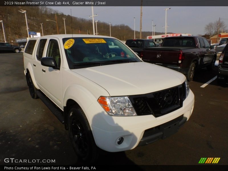 Glacier White / Steel 2019 Nissan Frontier SV Crew Cab 4x4