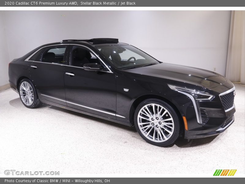 Stellar Black Metallic / Jet Black 2020 Cadillac CT6 Premium Luxury AWD