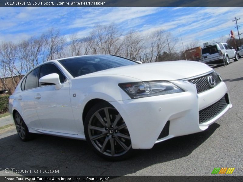 Starfire White Pearl / Flaxen 2013 Lexus GS 350 F Sport