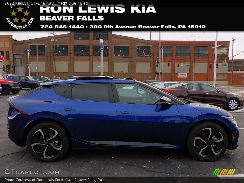 Yacht Blue / Black 2022 Kia EV6 GT-Line AWD