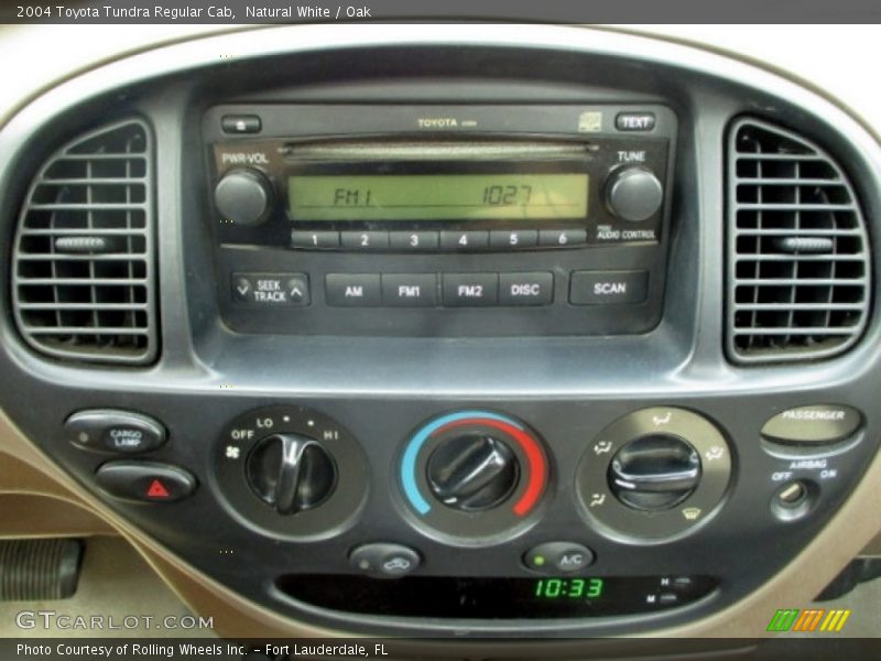 Controls of 2004 Tundra Regular Cab