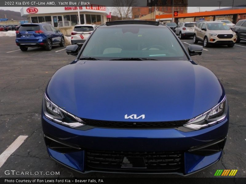 Yacht Blue / Black 2022 Kia EV6 GT-Line AWD