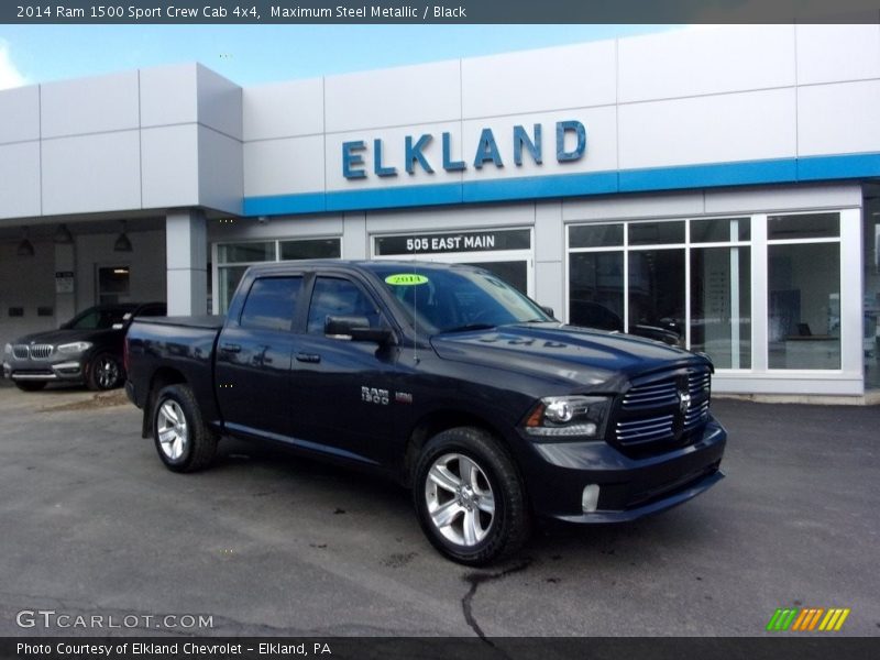 Maximum Steel Metallic / Black 2014 Ram 1500 Sport Crew Cab 4x4