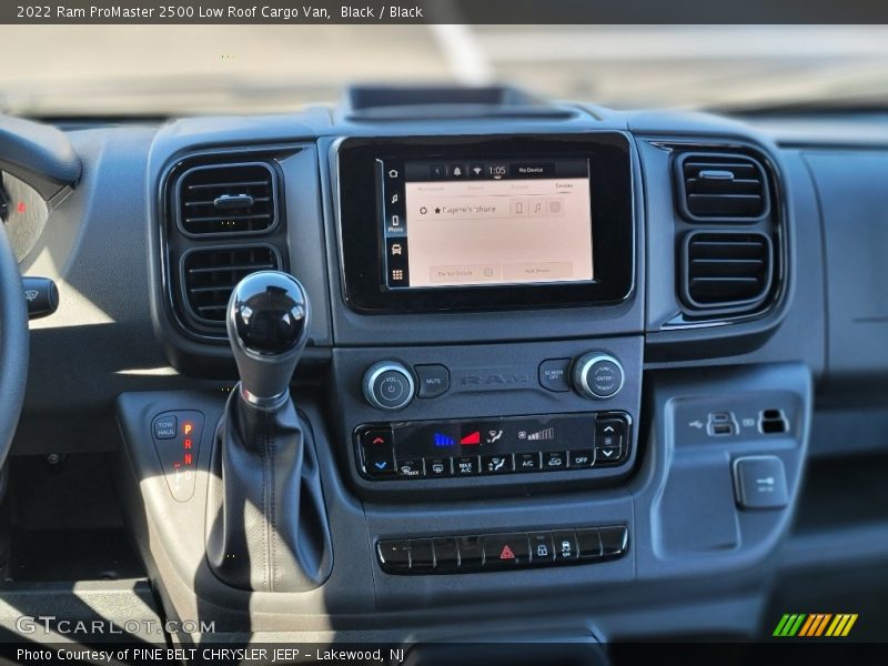 Controls of 2022 ProMaster 2500 Low Roof Cargo Van