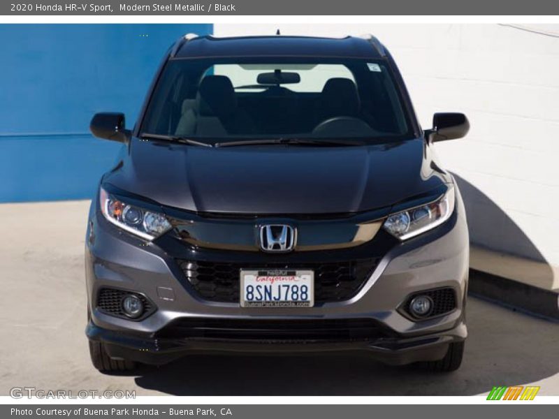 Modern Steel Metallic / Black 2020 Honda HR-V Sport