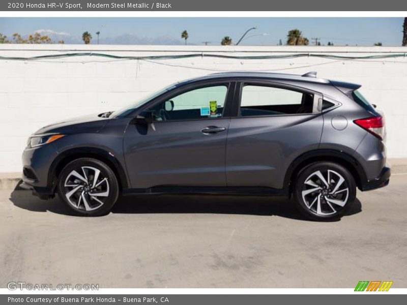 Modern Steel Metallic / Black 2020 Honda HR-V Sport