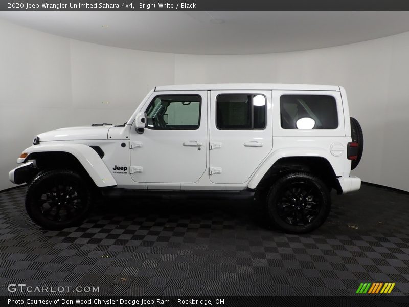 Bright White / Black 2020 Jeep Wrangler Unlimited Sahara 4x4