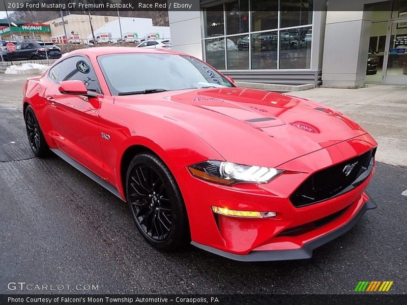 Race Red / Ebony 2019 Ford Mustang GT Premium Fastback