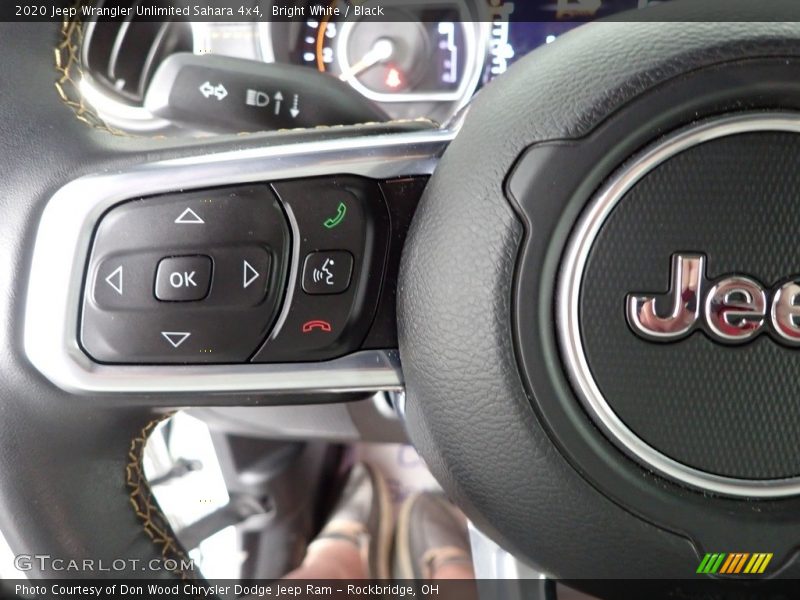 Bright White / Black 2020 Jeep Wrangler Unlimited Sahara 4x4